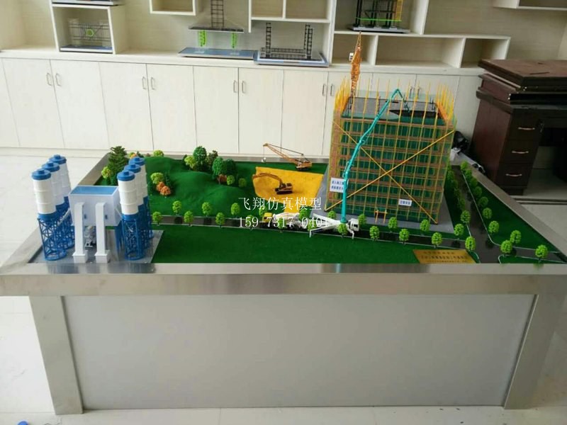 樓房建筑施工場景模型